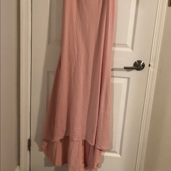 Maternity dress - pink, off shoulder - Picture 2 of 2